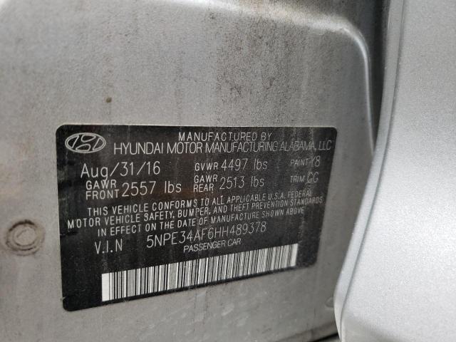 Photo 10 from auction – 2017 HYUNDAI SONATA SPO with VIN 5NPE34AF6HH489378