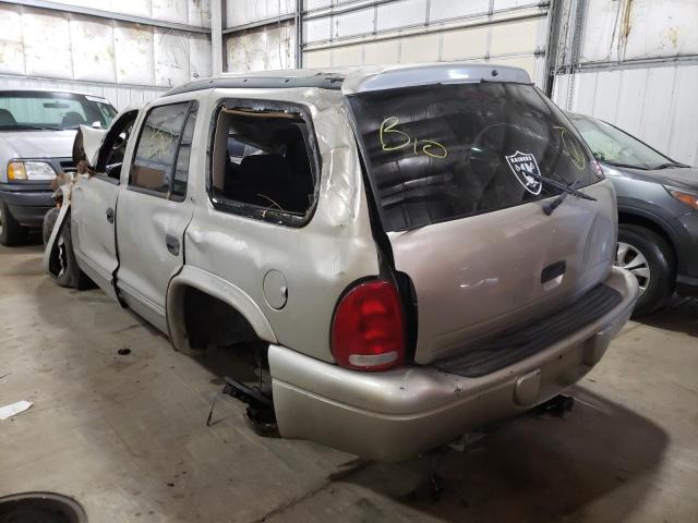 Photo 3 from auction – 2002 DODGE DURANGO SL with VIN 1B4HR48Z72F112178