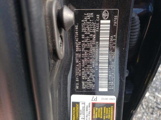 Photo 10 from auction – 2017 TOYOTA CAMRY LE with VIN 4T1BF1FK0HU641428