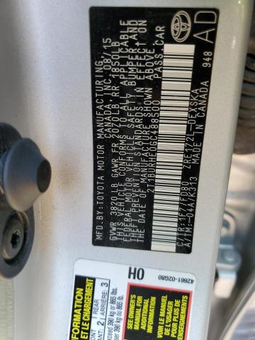 Photo 10 from auction – 2016 TOYOTA COROLLA L with VIN 2T1BURHE0GC488500