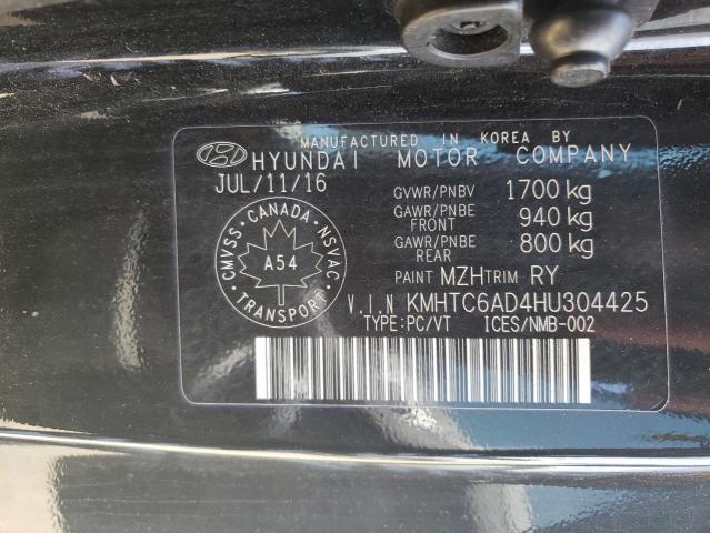 Photo 10 from auction – 2017 HYUNDAI VELOSTER with VIN KMHTC6AD4HU304425