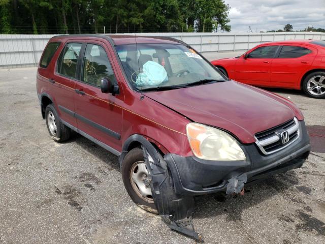 HONDA CR-V LX 2004 with VIN SHSRD78434U243846 - Photo from auction