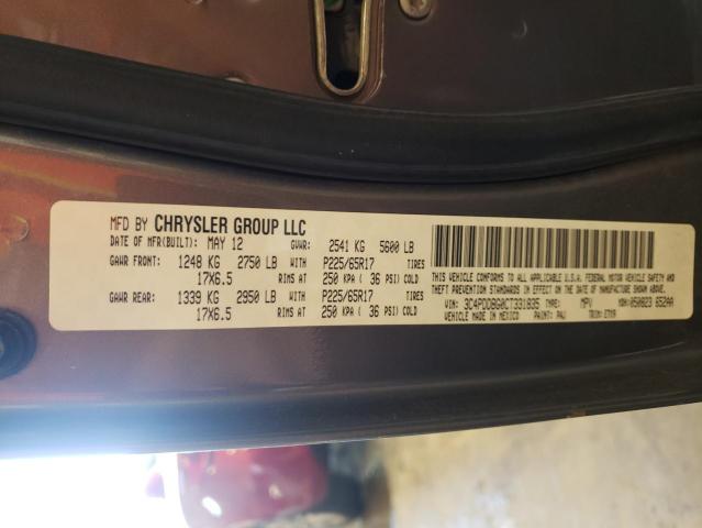 Zdjęcie 10 z aukcji – 2012 DODGE JOURNEY SX z VIN 3C4PDDBG0CT331835