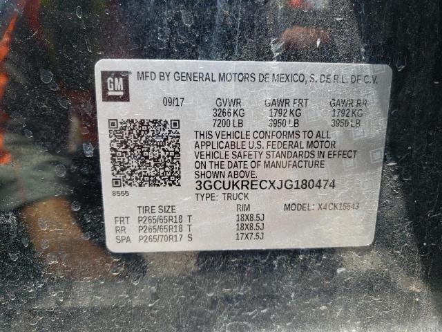 Photo 10 from auction – 2018 CHEVROLET SILVERADO with VIN 3GCUKRECXJG180474
