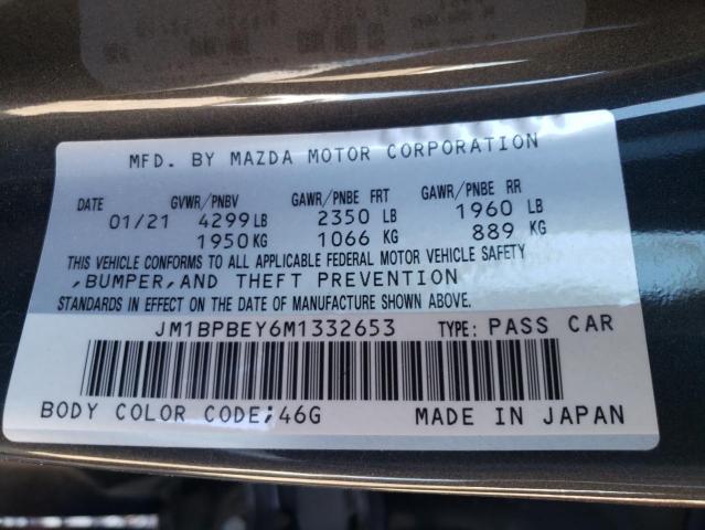 Photo 10 from auction – 2021 MAZDA 3 PREMIUM with VIN JM1BPBEY6M1332653