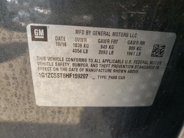 Photo 10 from auction – 2017 CHEVROLET MALIBU LS with VIN 1G1ZC5ST8HF159207
