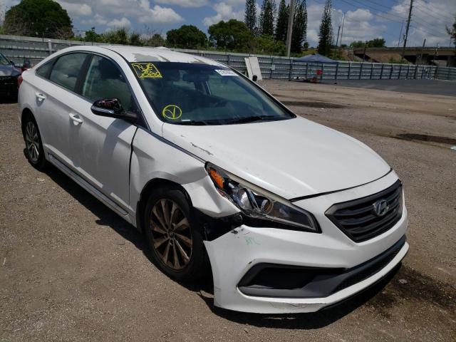 HYUNDAI SONATA SPO 2015 with VIN 5NPE34AF7FH028526 - Photo from auction