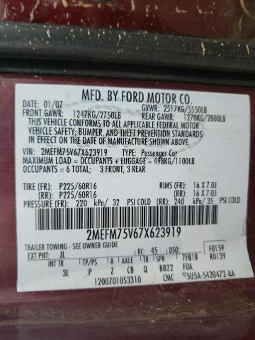 Photo 10 from auction – 2007 MERCURY GRAND MARQ with VIN 2MEFM75V67X623919