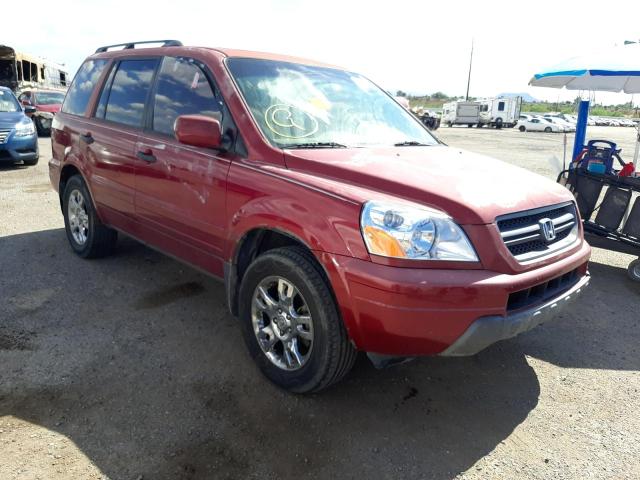 HONDA PILOT EXL 2005 with VIN 2HKYF18635H565188 - Photo from auction