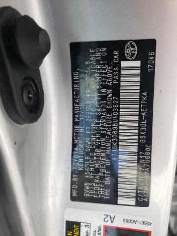 Фото 10 с аукциона – 2011 TOYOTA AVALON BAS с VIN 4T1BK3DB9BU403627