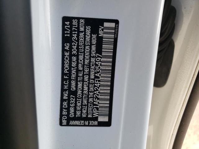 Photo 10 from auction – 2015 PORSCHE CAYENNE with VIN WP1AF2A24FLA35497
