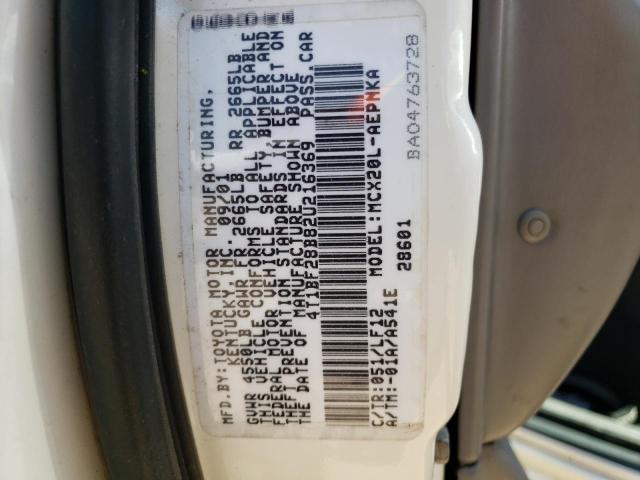 Photo 10 from auction – 2002 TOYOTA AVALON XL with VIN 4T1BF28B82U216369