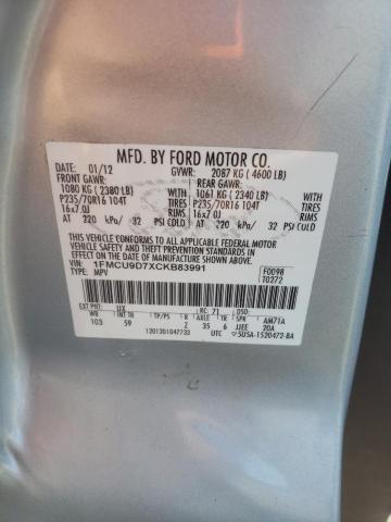 صورة رقم 10 من المزاد - 2012 FORD ESCAPE XLT مع VIN 1FMCU9D7XCKB83991