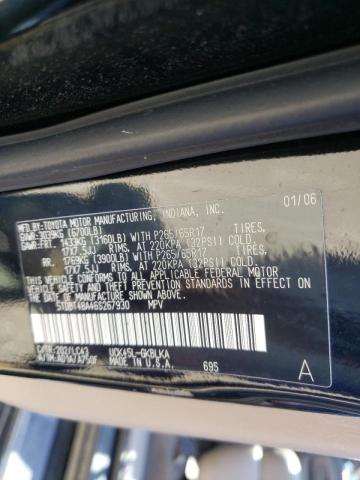 Photo 10 from auction – 2006 TOYOTA SEQUOIA with VIN 5TDBT48A46S267930