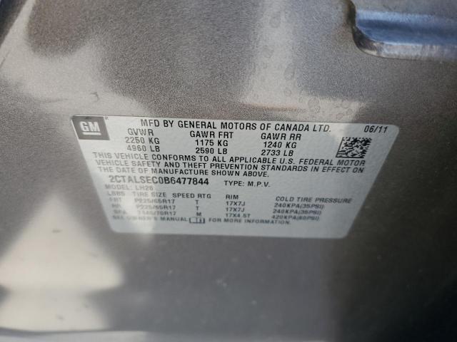 Photo 10 from auction – 2011 GMC TERRAIN SL with VIN 2CTALSEC0B6477844
