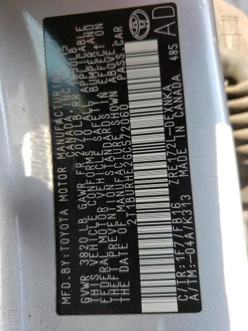 Photo 10 from auction – 2016 TOYOTA COROLLA L with VIN 2T1BURHE2GC572060