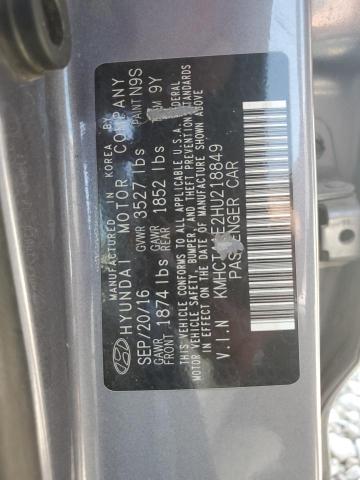 Photo 10 from auction – 2017 HYUNDAI ACCENT SE with VIN KMHCT4AE2HU218849