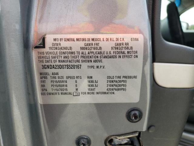 Photo 10 from auction – 2007 CHEVROLET HHR LT with VIN 3GNDA23D07S520167