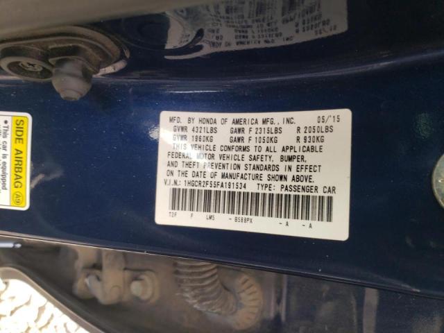 Photo 10 from auction – 2015 HONDA ACCORD SPO with VIN 1HGCR2F55FA191534