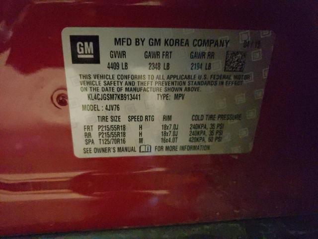 Photo 10 from auction – 2019 BUICK ENCORE ESS with VIN KL4CJGSM7KB913441