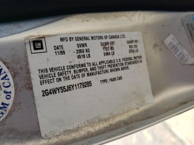 Photo 10 from auction – 2000 BUICK CENTURY LI with VIN 2G4WY55J6Y1179285