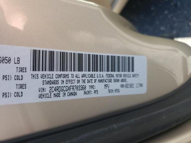Photo 10 from auction – 2015 DODGE GRAND CARA with VIN 2C4RDGCGXFR703360