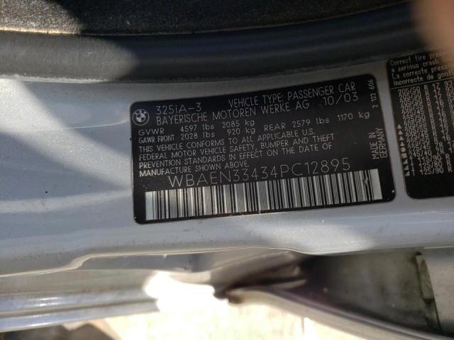 Photo 10 from auction – 2004 BMW 3 SERIES with VIN WBAEN33434PC12895