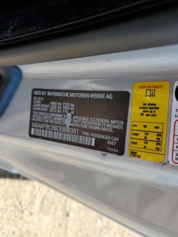 Photo 10 from auction – 2012 BMW 335 XI with VIN WBAKF9C58CE859361