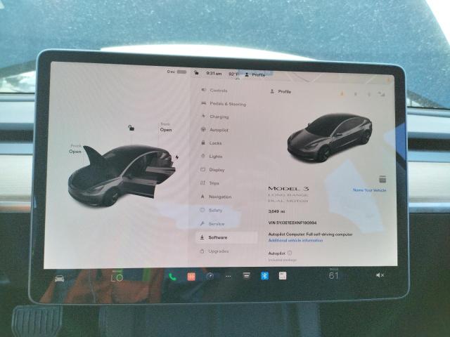 Photo 8 from auction – 2022 TESLA MODEL 3 with VIN 5YJ3E1EBXNF190994