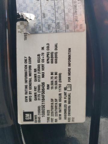 Photo 10 from auction – 2004 CHEVROLET C5500 with VIN 1GBE5E1184F506436