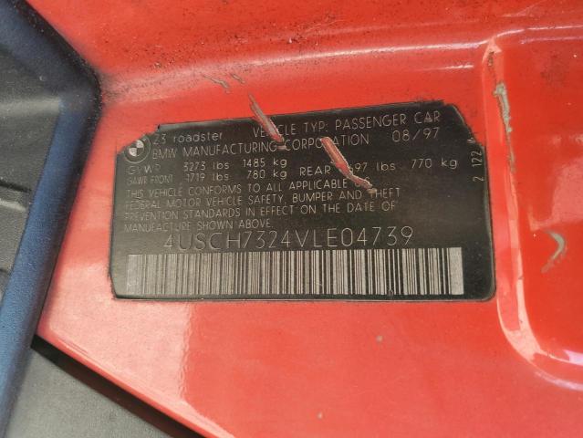 Photo 10 from auction – 1997 BMW Z3 1.9 with VIN 4USCH7324VLE04739