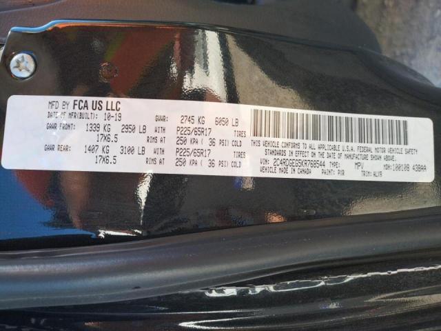 Photo 10 from auction – 2019 DODGE GRAND CARA with VIN 2C4RDGEG5KR768544