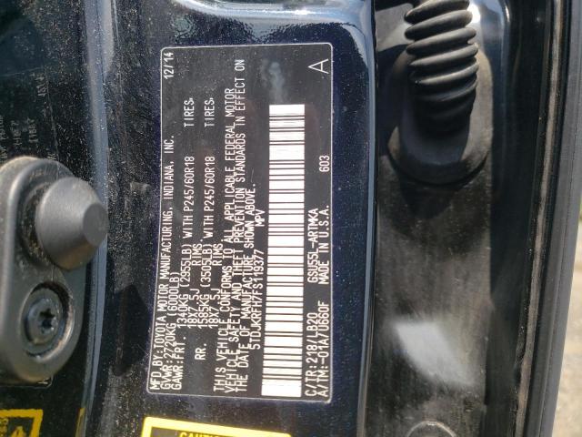 Zdjęcie 10 z aukcji – 2015 TOYOTA HIGHLANDER z VIN 5TDJKRFH7FS119377