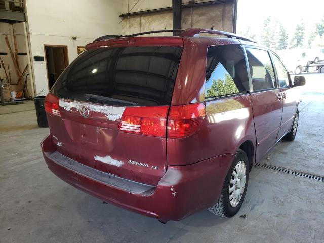 Photo 4 from auction – 2004 TOYOTA SIENNA CE with VIN 5TDZA23C94S028162