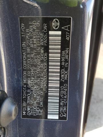 Photo 10 from auction – 2010 TOYOTA PRIUS with VIN JTDKN3DU2A0087006
