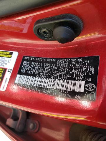 Photo 10 from auction – 2011 TOYOTA COROLLA BA with VIN 2T1BU4EE5BC648323