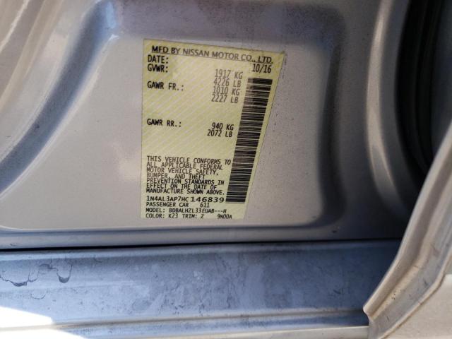 Photo 10 from auction – 2017 NISSAN ALTIMA 2.5 with VIN 1N4AL3AP7HC146839