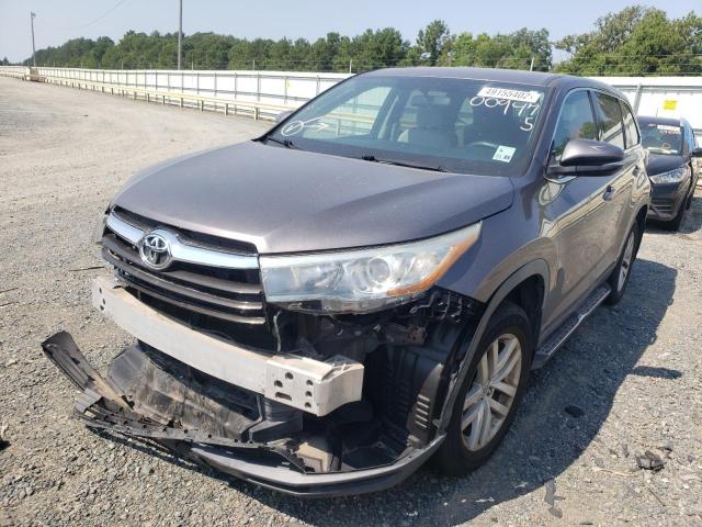Photo 2 from auction – 2015 TOYOTA HIGHLANDER with VIN 5TDZARFH8FS009475