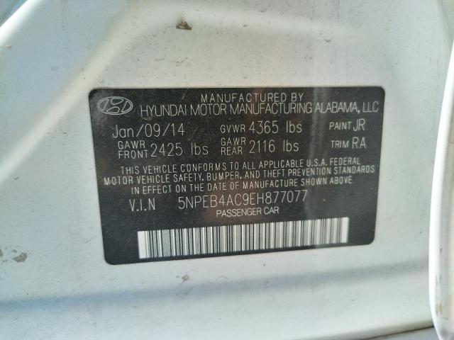 Photo 10 from auction – 2014 HYUNDAI SONATA GLS with VIN 5NPEB4AC9EH877077