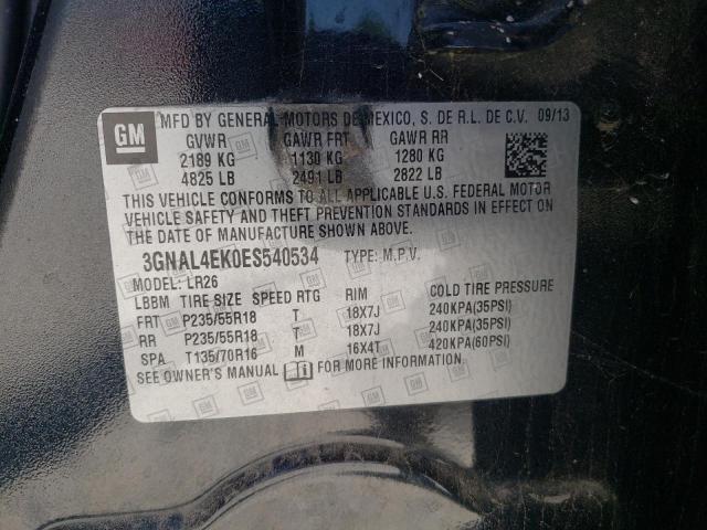 Photo 10 from auction – 2014 CHEVROLET CAPTIVA LT with VIN 3GNAL4EK0ES540534