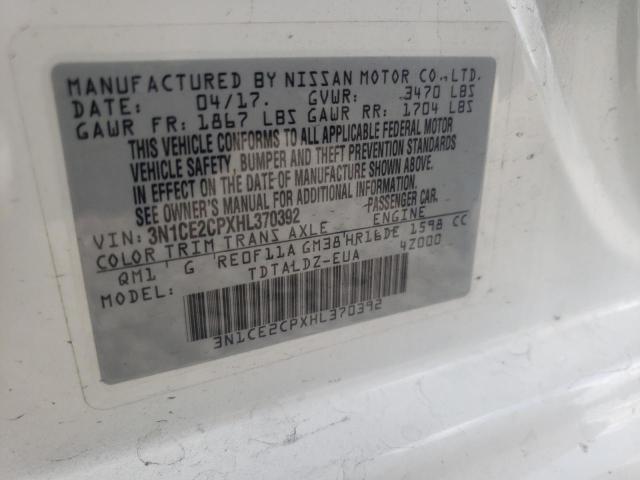 Photo 10 from auction – 2017 NISSAN VERSA NOTE with VIN 3N1CE2CPXHL370392