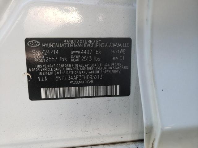 Photo 10 from auction – 2015 HYUNDAI SONATA SPO with VIN 5NPE34AF3FH093213