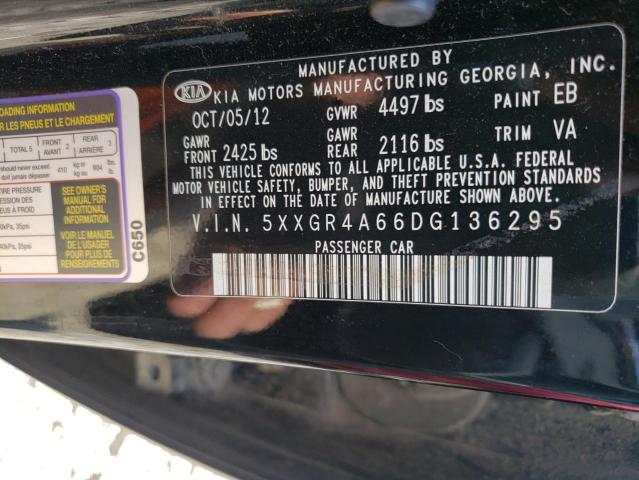 Photo 10 from auction – 2013 KIA OPTIMA SX with VIN 5XXGR4A66DG136295