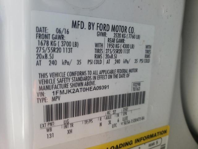 Photo 10 from auction – 2017 FORD EXPEDITION with VIN 1FMJK2AT0HEA09391