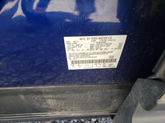Photo 10 from auction – 2013 FORD EXPLORER X with VIN 1FM5K8D83DGB08328