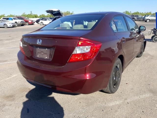 Photo 4 from auction – 2012 HONDA CIVIC LX with VIN 19XFB2F56CE351185