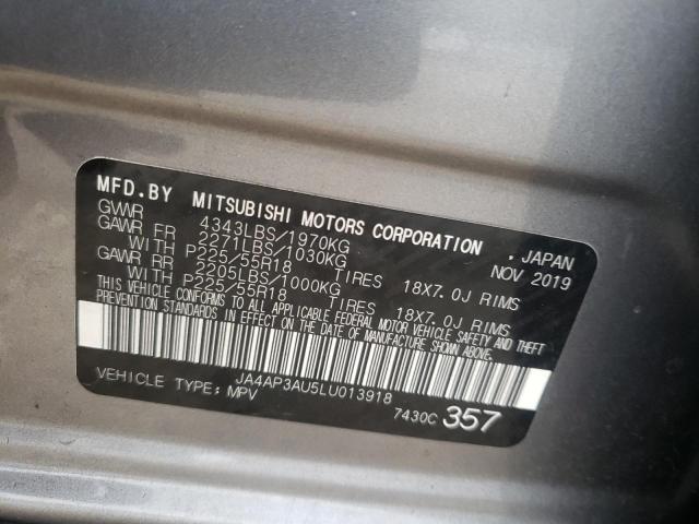 Photo 10 from auction – 2020 MITSUBISHI OUTLANDER with VIN JA4AP3AU5LU013918