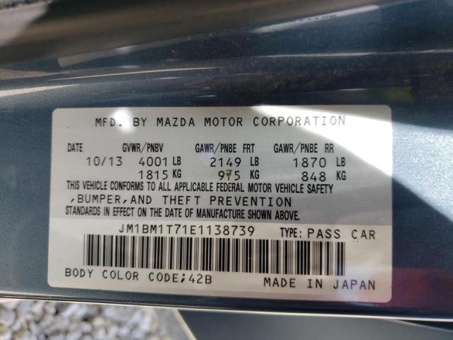 Photo 10 from auction – 2014 MAZDA 3 SV with VIN JM1BM1T71E1138739