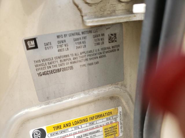 Photo 10 from auction – 2011 BUICK LACROSSE C with VIN 1G4GC5EC8BF280705
