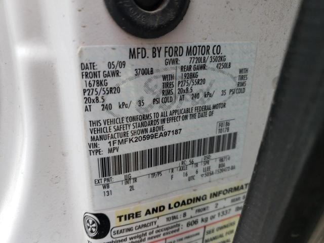 Photo 10 from auction – 2009 FORD EXPEDITION with VIN 1FMFK20599EA97187